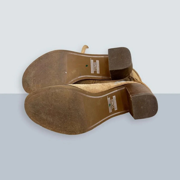 TOMS Mila Leather Boot Toffee Suede 7 - Picture 5 of 6